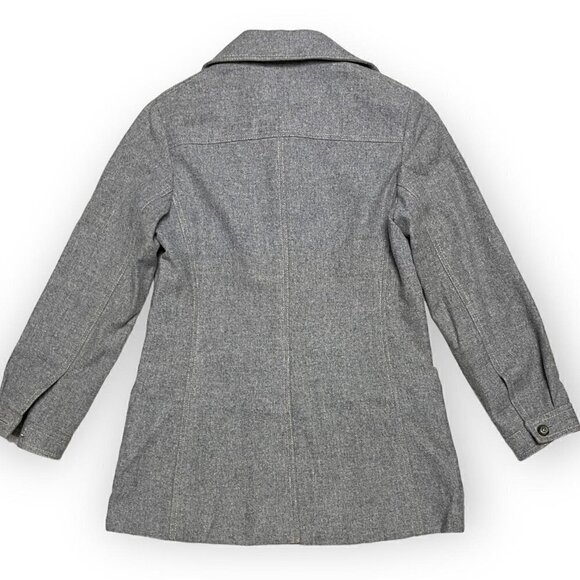 Jaeger London Vintage 90s WOOL Luxury Designer Pea Coat Jacket - Small - Picture 3 of 5